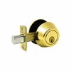 Premier Lock Brass Grade 3 Combo Lock Set with Entry Door Knob and Deadbolt, 6 SC1 Keys GR3ED02C